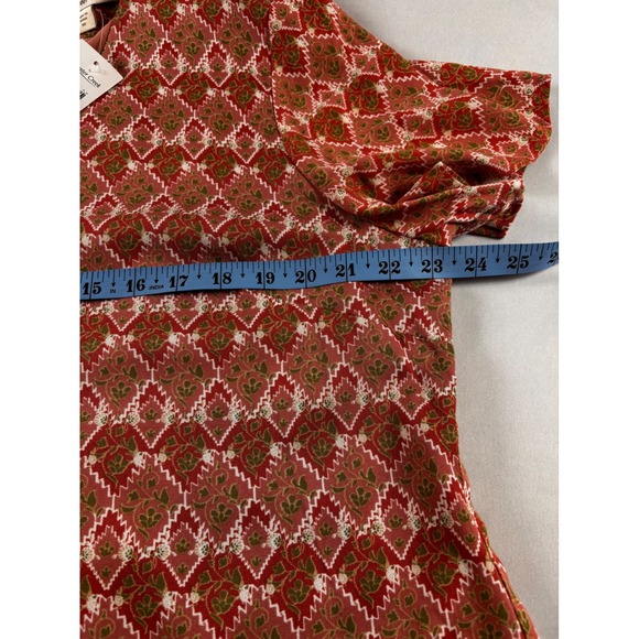 Cottagecore Coldwater Creek Canyon Rose Boho Floral V-Neck Shift Dress SZ 18 NWT - Picture 9 of 11